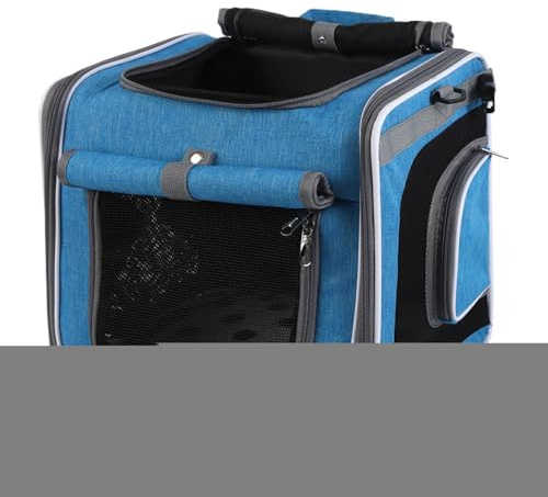 Hitburu Hund Fahrrad Korb | Fahrrad Hundekorb Vorne - Einstellbare Tasche Rucksack Belüfteter Transportbeutel Für Transport Ausflug Radfahren Camping Wandern