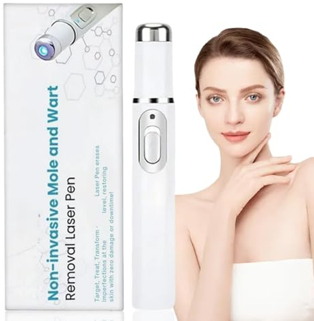 Wart Removal Pen,Skin Tag Remover Kit, Effective Verruca Treatment & Wart Freeze Removal for Face,Painless Treatment for Mole,Face & Body Laser Freckle Pen & Mole Remover for All Skin Types