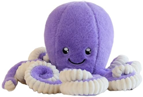 ELYIQI Octopus Kuscheltier, Tanzender Oktopus Plüschtier, Weiches Krake Kuscheltier für Kinder, 18 cm Lila Schiggy Plüschtier, Geschenk für Geburtstag und Schlafbegleiter