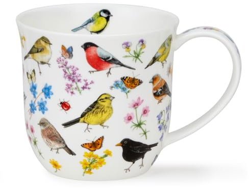 Dunoon Cumbrae Bird Garden Bullfinch - Taza de porcelana fina (0,45 L)