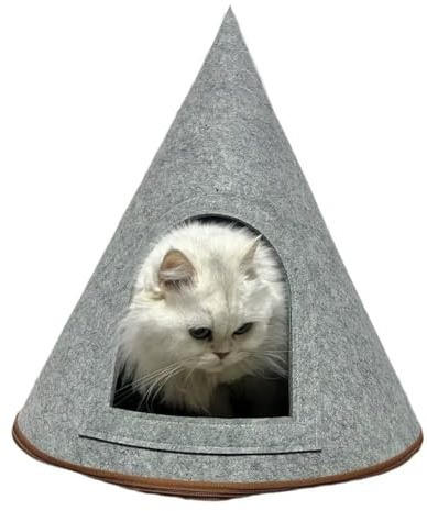 Katzenhütte für Draußen, 1 Stück Katzenhaus Outdoor Winterfest Isoliert, Faltbares Katzenhaus für Draussen, Katzenhöhle Outdoor für Haustiere, Streuner