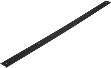 cyclingcolors 1x Jonction plan de travail 38mm profilé baguette de finition rayon 0mm 900mm, droite noir mat