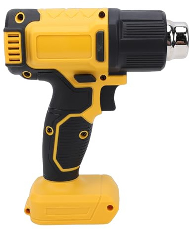 Jiawu Pistola de Calor Inalámbrica paraBatería de 20 V, Pistola de Aire Caliente de 122 ℉-1022 ℉ con Pantalla LCD Digital, Flujo de Aire Ajustable para Manualidades, Decapado de