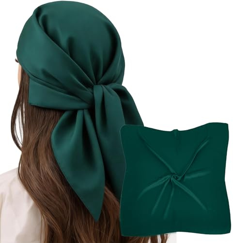 MEANBEAUTY kopftücher für damen Quadratische Tüche Schals halstuch 70cm