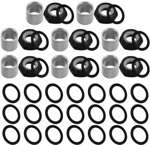 FUNOMOCYA Kit De Visserie Universelle pour Trucks De Skateboard Vis Écrous Rondelles Et Manchons pour Réparation Et Amélioration De Planche À roulettes