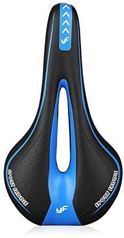 Binnan Bicycle Saddle, Gel Comfort Anti-Shock Adjustable Seat for Mountain Bike, Road Bike, BMX, Folding Bike