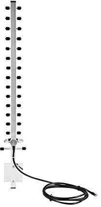Tonysa Antenna senza fili direzionale, connettore RP-SMA 2,4 GHz 25 dBi per router WiFi esterno Cavo da 2 m