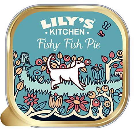 Lily's Kitchen Adult Fishy Fish Pie with Peas Complete Wet Dog Food, 10 x 150 g