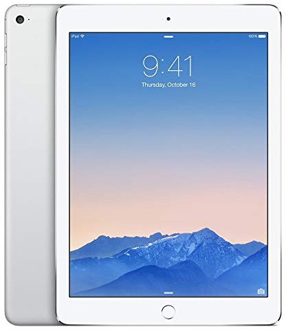 Apple iPad Air 2 64GB Wi-Fi + Cellular - Silver - Unlocked (Renewed)