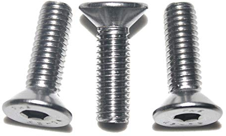 Senkschraube M5 x 16 mm, Edelstahl V2A VA A2, DIN 7991 / ISO 10642, Innensechskant, 50 Stück