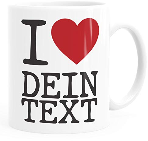 Moonworks® Kaffee-Tasse I love you personalisierbar anpassbar mit Wunsch-Namen Liebe Geschenk Freund Freundin weiß Keramik-Tasse