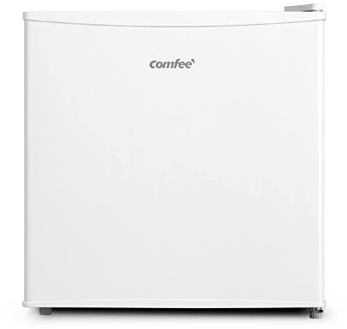 Comfee RCU40WH1(E) Mini-Gefrierschrank / 31L Gefrierschrank Klein / 4-Sterne-Gefrierfach / Kompakte Größe / Reversibles Türscharnier / Verstellbare Standfüße / 184 kWh/Jahr / Weiß