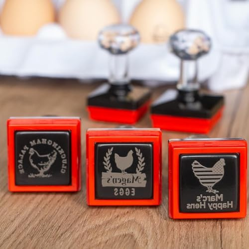 Stempel Für Eier - Stempel Für Eierkarton - Stempel Für Frische Eier - Stempel Für Eier - Stempel Für Eierkarton - Personalisierter Eierstempel - Selbstfärbender Eierstempel