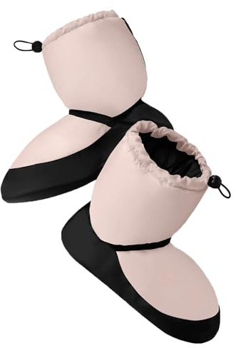 Bloch Caliente Up Bootie Botas Calentapiés Baile Clásico Calentador Pies Puntas Baile (Large, Rosa)