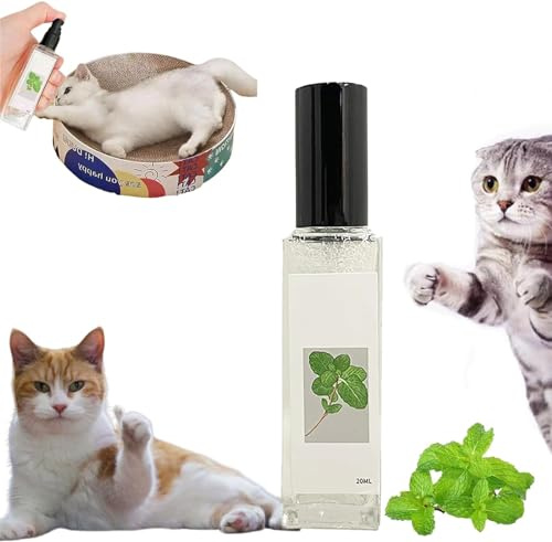Yanobia Kräuter-Katzenfreude-Spray, Sellerie-Haustiere, Kräuter-Katzenfreude, Katzenminze-Spray für Indoor-Katzen, zur Linderung von Angstzuständen, Katzenberuhigung, glücklicher Lebensraum für Ihre