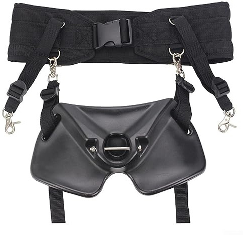 DAZZLEEX Ceinture De Combat RéGlable pour PêChe en Bateau Et Harnais, Support De Canne à PêChe,Ensemble De Ceinture Ventrale pour La PêChe en Bateau