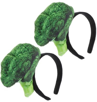 minkissy Bandeaux Légumes 2 Pièces Petit Format Bandeau Pour Laver Le Visage Coiffe D'halloween Accessoires Cheveux Femmes Fêtes Cosplay