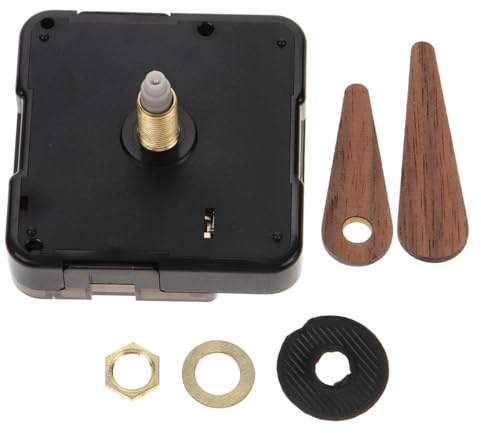 jojofuny Uhrwerk Quarz Mechanismus Für DIY Wanduhr Mit Leisen Holzzeigern Präzise Zeitmessung Ersatz Uhrwerk Zubehör Für Reparatur Und Bastelprojekte