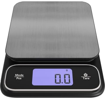 Bilance per alimenti Bilance da cucina elettriche Bilancia digitale USB ricaricabile LCD Display Bilance in acciaio inossidabile