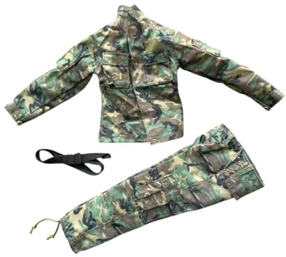 Oshhni 1/6 männliche Actionfiguren Jacke Set Outfit Kostüm Outfit Modeaccessoires Kinder Geschenke Hosenmantel für 12 Zoll Figurenkörper