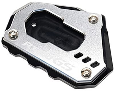YYTEMD Lange Haltbarkeit Motorrad CNC Ständer Fuß Seitenständer Verlängerung Pad Stützplatte Für B&MW R 1200 GS LC R1200GS ADV R1250GS Adventure(Silber,1)