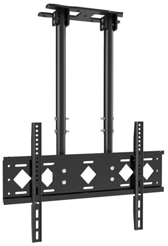 IUokLU TV mounthang Smart TV Mount Supporto TV a Doppio palo Supporto TV inclinabile per TV da 40-85 Pollici Supporto TV Regolabile Montaggio su soffitti Massimo,Un Colore