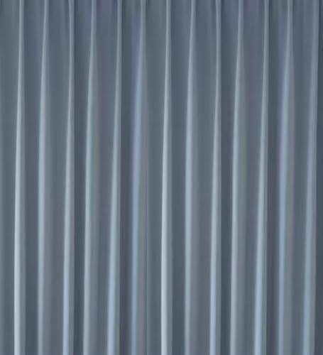 Mesnt Gardine Verdunkelnd Thermo, Blau 132x274cm Einfarbig mit gewebten Texturen Vorhang Blickdicht Thermovorhang Vorhänge Wohnzimmer Schlafzimmer, Pleat Hook
