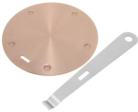 Placa Conductora de Calor de Acero Inoxidable 16cm para Inducción | Difusor Térmico para Encimera y Cocina a Gas, Adaptador de Inducción, Mantiene Comida Caliente