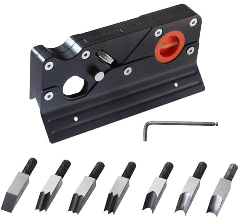 Raboteuse manuelle ergonomique pour le travail du bois avec 7 têtes de coupe pour aplatir les bords et chanfreiner les coins Outil de chanfreinage polyvalent