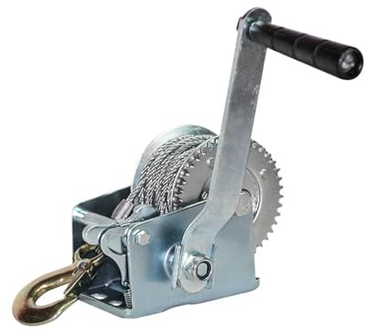 8M 600lbs Manuelle Trommel Hand Kran Hoist Kleine Yacht Winde Draht Seil Winde Material Handhabung Werkzeug Präzise Kontrolle