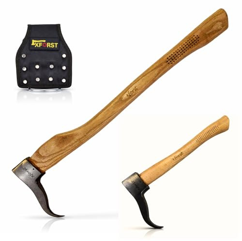 Xforst Sapie à Main, Sappie avec Support de Ceinture, Long X-Pi500L 70 cm et Petit X-Pi50BX 37 cm. Idéal pour la manutention de Bois, Troncs de Bois et de bûches. Outils Forestiers