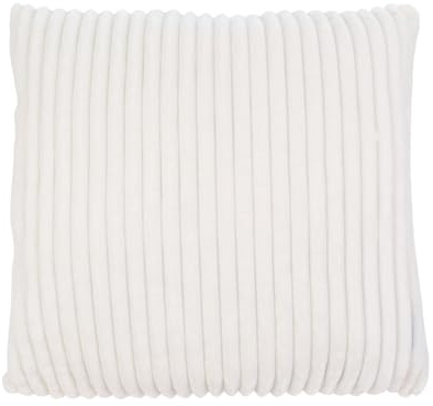 Gözze - Kuschelweicher Kissenbezug in Cord Optik, 2er Set, 50 x 50 cm - Wollweiß