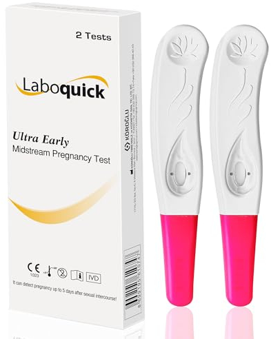 Laboquick 2 Test Pack Early Detection Pregnancy Test - easy at home pregnancy test & cheap pregnancy test for a 6 Days Early Pregnancy Test. Trust The Accuracy of Our Early Pregnancy Test Kit.