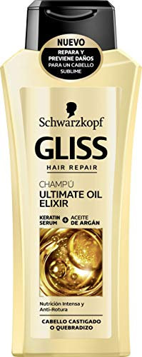 Gliss Ultimate Oil Elixir Shampoo - 400Ml - Für Brüchiges Haar Und Mit Nährstoffmangel - 400Ml