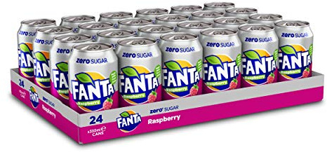 Fanta Zero Raspberry Canette 24 x 330 ml