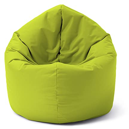 Lumaland Sitzsack Drops: runder Sitzsack (300 L) mit 2-in-1-Funktion für bequemes Sitzen & Liegen | Der Doppelagent für Relax-Momente in- & Outdoor I Mit anpassungsfähiger EPS-Füllung | Ø 120 x 75 cm