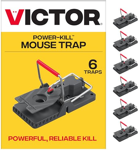 Victor Power-Kill Humane M393SSR - Set di 6 trappole per topi facili da usare, riutilizzabili