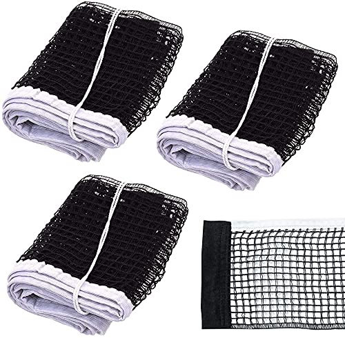 LATRAT Tischtennis Netz, Professionelles Tischtennisnetz Set, 3PCS Tragbar Faltbares Tischtennisnetz, Wird verwendet, um Tischtennisnetze zu ersetzen, Tischtennis Ersatzteile (schwarz)