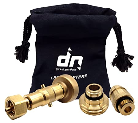 DN Autogas Parts LPG GPL Gas Bottle Refill Adapter Set M22 for All Europe ACME DISH EURONOZZLE BAYONET with Bag
