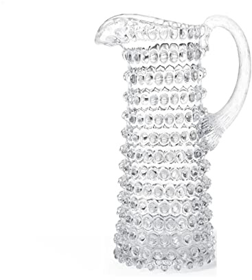 Glaskrug Bobbles 1000ml Kanne Gefäß Weindekanter Karaffe Noppen Kristall klar