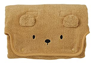 VERTBAUDET Tapis à langer de voyage en éponge Ourson caramel TU