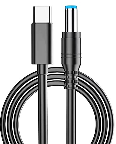 WITRNCPY USB-C PD Triggerkabel Ladekabel [PD kompatibel 65W/100W, 5A Schnellladung verwendet das weiche PVC Material, langlebig und haltbar] Für Laptops 5,5/2,5 2,1 mm (20V)