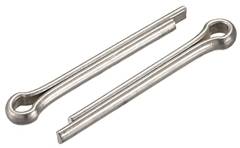 sourcing map 25 Stück Splintstift Geteilter Splint 5x40mm Edelstahl Klippverschluss Sicherungssplinte für Kfz Silber