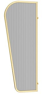 LVLDAWA Urinal-Trennwand, Sichtschutz Aus Gehärtetem Glas Für Männer, Wandmontierte wasserdichte Toilettenabtrennung Badezimmer Einem Öffentlichen Ort, Platzsparend (Farbe : Gold, Größe : 1.2X0.4M-8