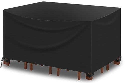ZHMANLUCK Housse De Protection BâChe Couverture pour Meubles De Jardin 180x100x75cm/LxWxH 420D Tissu Oxford Imperméable Housse de Protection Pratique pour Vos Meubles de Jardin