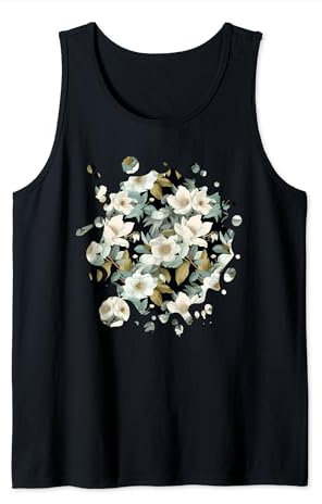 Cute Hellebore Inspired Flower Plant Lover Gardener women Débardeur