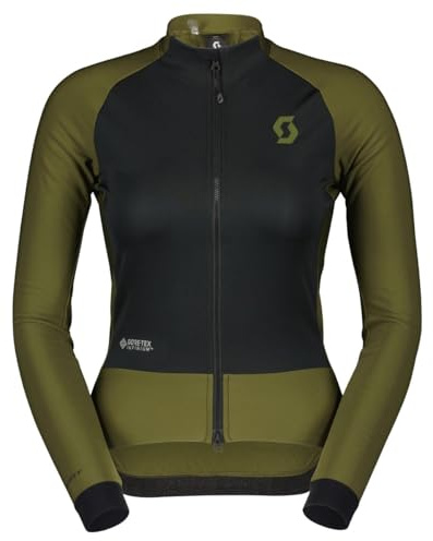 Scott RC Pro Warm Hybrid GTX Damen Winter Fahrrad Jacke fir grün/schwarz 2024: Größe: S (36/38)