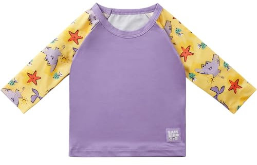 Bambino Mio, Top Nuoto, Maniche Lunghe, Protezione UPF40+, Squadra Sabbia, (2-3 Anni)