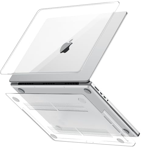 GPXIIZ Hülle für MacBook Pro 16 Zoll M5 M4 M3 M2 M1 Pro/Max, Kristallklar | 2026-2021, Glatt und Glänzend, Transparent Ultradünne Hartschale Snap Case 16,2 A3428 A3429 A3403 A3186 A2991 A2780 A2485