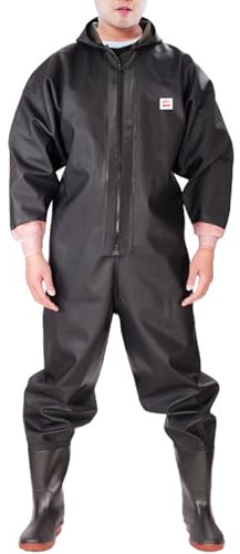 Wansiman Corpo Intero Trampolieri con Stivali,Pesca Waders con Cappello,Scafandro,Impermeabile,Traspirante,Unisex,Uomo e Donna,per Amanti Pesca,Caccia,Giardinaggio,Pescator,Sport all'Aria Aperta
